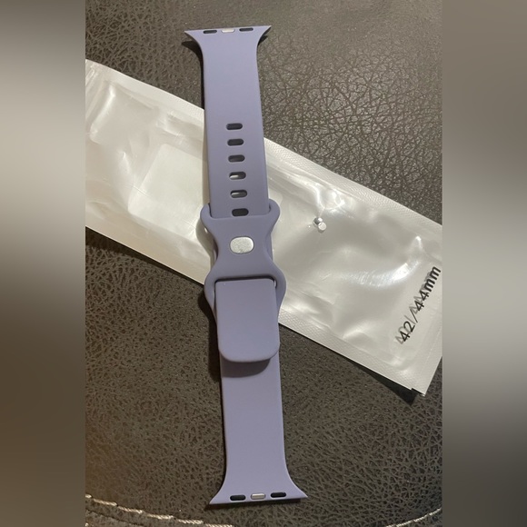 JINGMAX Sport Band Compatible with Apple Watch 42/44mm. (Lavender/Grey) - Picture 3 of 4